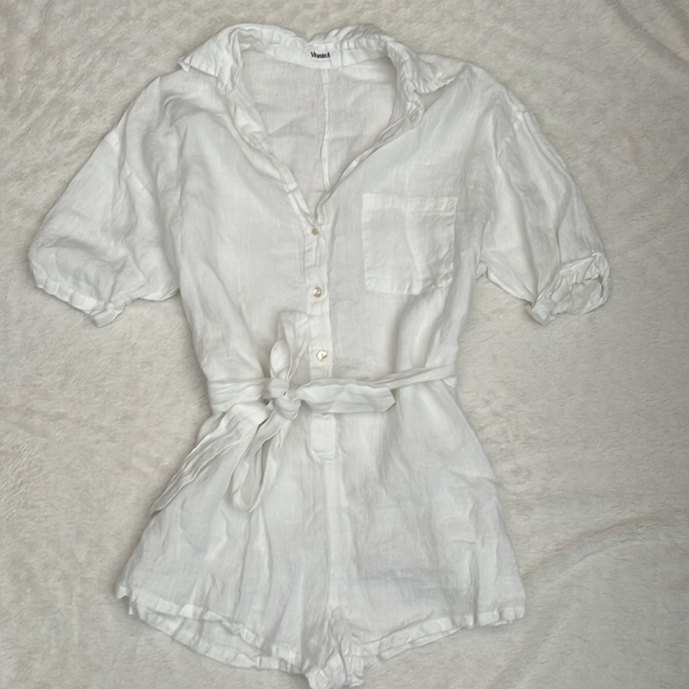 Vitamin A Linen Romper